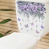 Pflanze Blume Schmetterling Wand Aufkleber Bad Toilette Dekor Wohnzimmer Schrank Hause Dekoration Aufkleber Verschönern Selbstklebende Mura