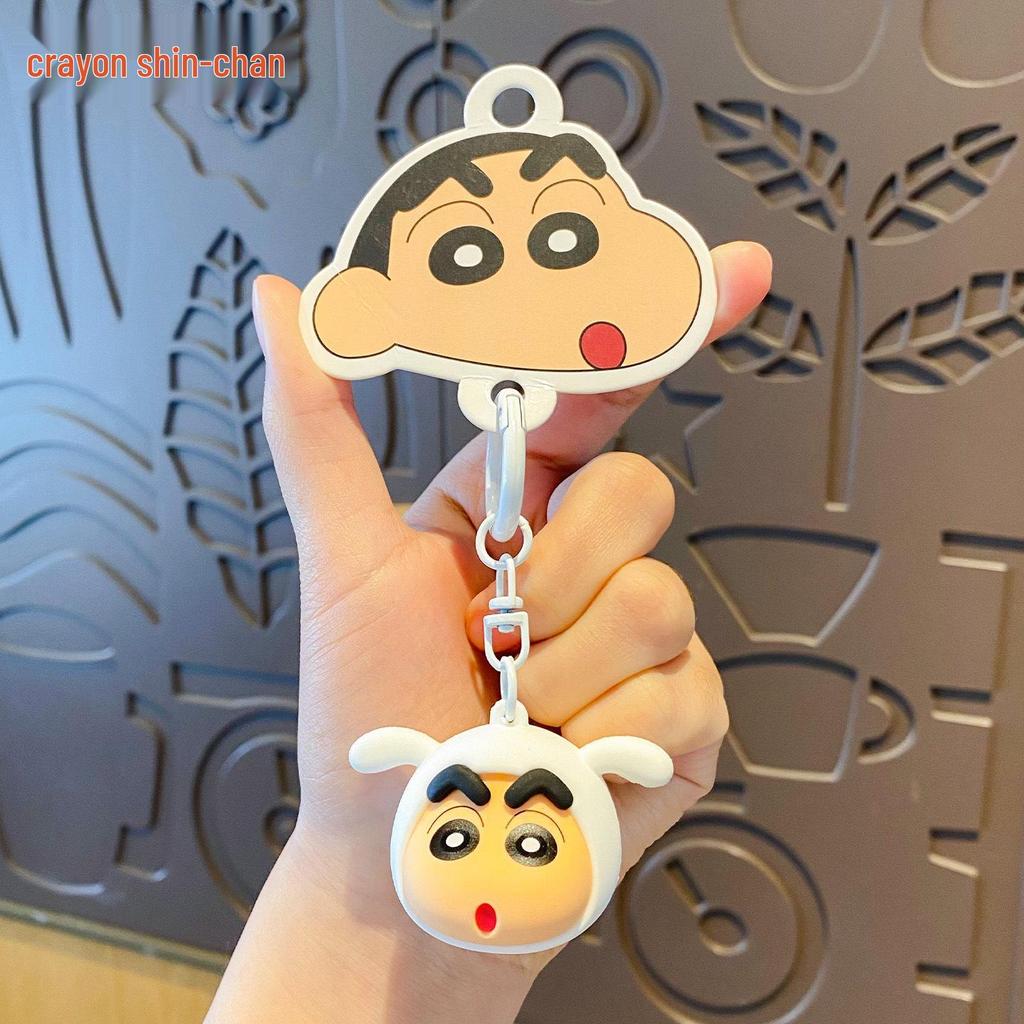 Baimao Crayon Shin-chan Big Head Keychain Backpack Pendant for Students