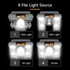 5LED Strong Light Headlamp USB Rechargeable Fishing Head Flashlight Camping Cycling Head Mounted Mine Lamp Flashlight Headlight