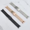 Metal Strap for Samsung Galaxy Watch 7 FE 6 5 4 40mm 44mm No Gaps Bracelet for Galaxy Watch 6 Classic 47mm 43mm/5 Pro 45mm Strap