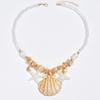 Vintage Boho Conch Shell Necklace  Coral Seashell Choker Starfish Simulation Pearl Pendant Accessories