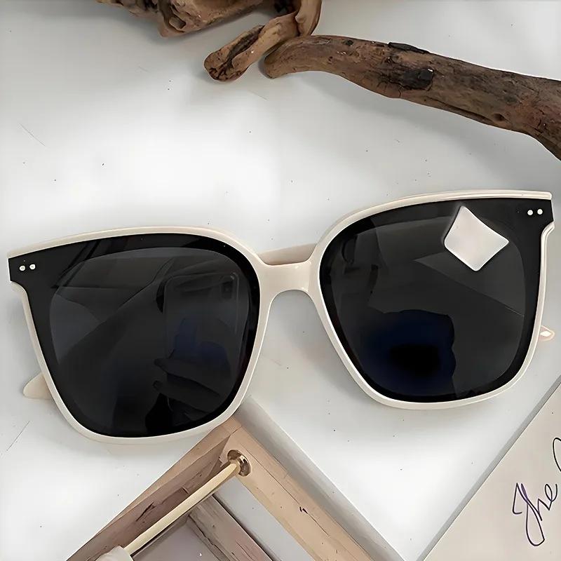 

Women S Oversized Retro Square Sunglasses Man Fashion Decorative Glasses Uv400 Trendy Brand Design