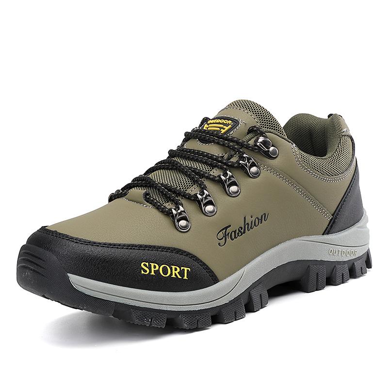 Scarpe da Trekking da Uomo Traspiranti Scarpe da Ginnastica da Arrampicata e Trekking da Uomo Scarpe da Allenamento Comode da Passeggio Casual Scarpe da Campeggio in Pelle PU da Uomo