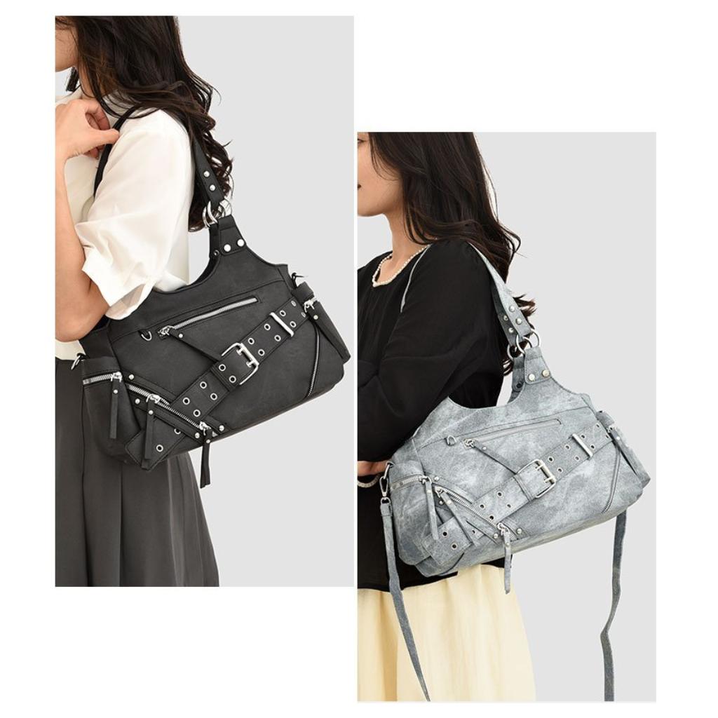 Handbag Women PU Multi Pocket Adjustable Strap Office Daily