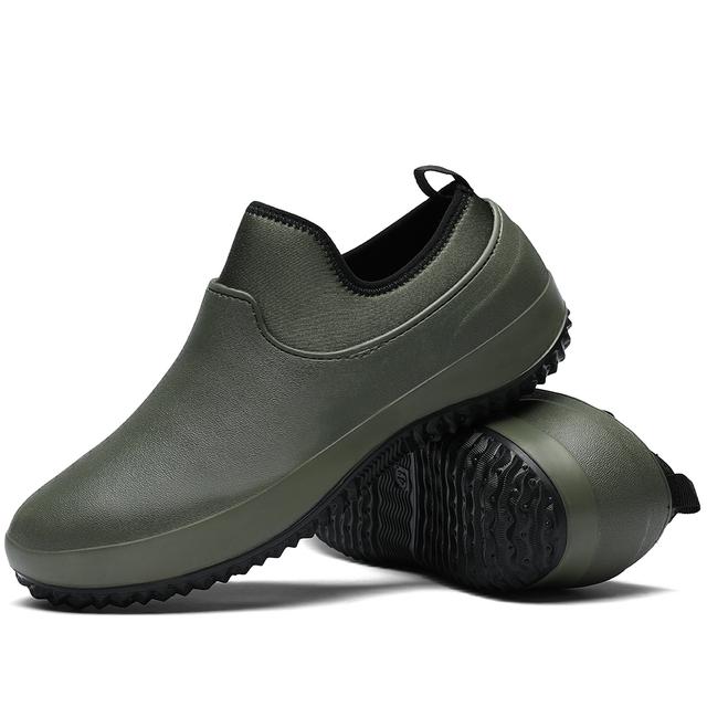 Men Slip On Resistant Oil-proof Kitchen Shoes Chef Multifunctional Restaurant Garden Waterproof Safety Work Medical Shoes