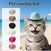 Cute Pet Straw Hat Mini Sun Hat For Cats Dogs Puppy Kitten Outdoor Sun Protection Cap Pet Cosplay Costume Accessories