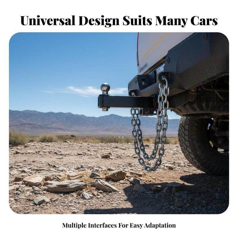12 Inch Tow Tow Bar Extender Sturdy-Duty Square Tube Tow Bar Extension Socket Tube Extender High Strength Steel for Hauling