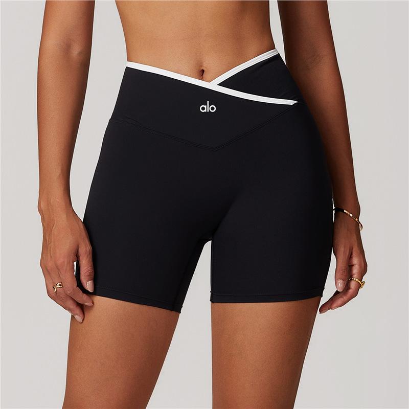 Nordamerika Damen High Waist Po-Hebend Lauf-Pilates-Yoga-Shorts Large