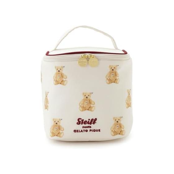 [Steiff] All-over pattern vanity pouch
