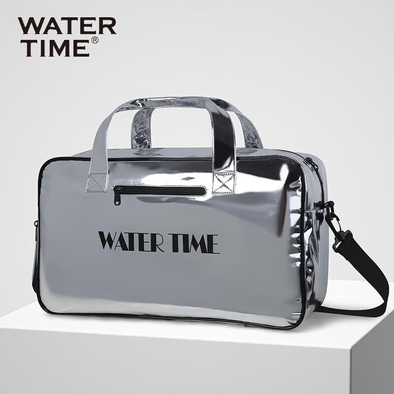 WATERTIME Swimming Bag, Fitness Bag, Swimwear Storage Waterproof Bag, Silver