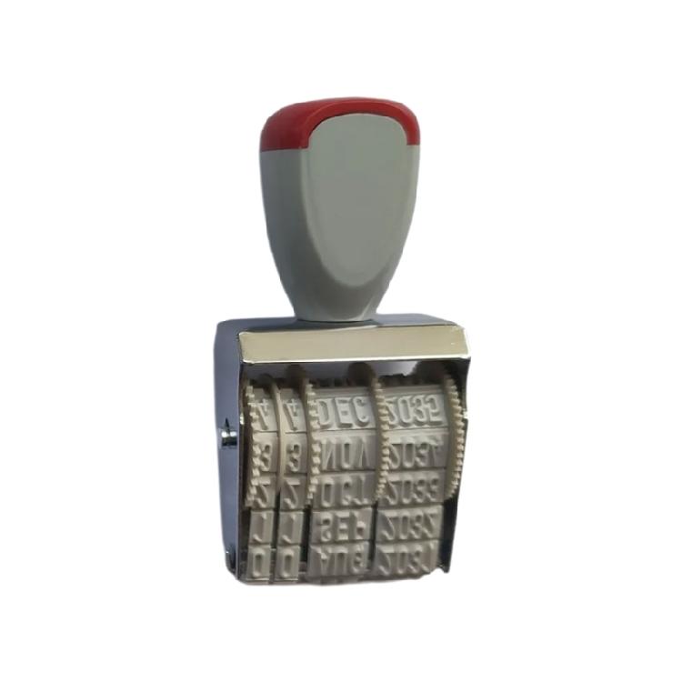 Испанская дата-штамп Номерной штамп Штемпельная подушка для даты Штамп-датер регулируемый Легко использовать Французская дата-штамп Офисный штамп