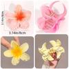 4PCS Fashion Women Flower Hair Clips Vacation Bohemia Egg Flower Hair Clips Barrettes Girls Large Hairpins Hair Accessories