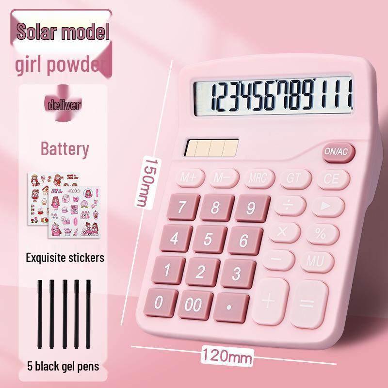 Large Solar-Powered Voice Calculator with Real Person Pronunciation – Cute and Creative for Accounting Use in Trendy Styles
