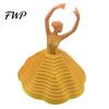 Artistic Fidget Spinner 3D Printed Spinning Ballerina Toy Ballet Dancer Expanded Sensory Office Desk Stress Reliever Whirling Spiral Relief for Adults