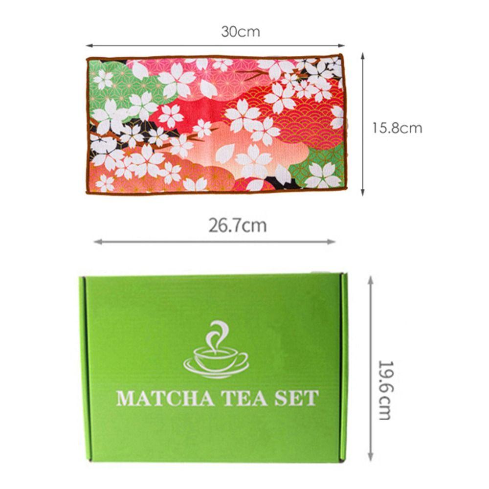 8PCS Bamboo Ceramic Japanese Matcha Tea Set Food Grade Reusable Matcha Stirring Brush With Electric Blender Japanese Chasen