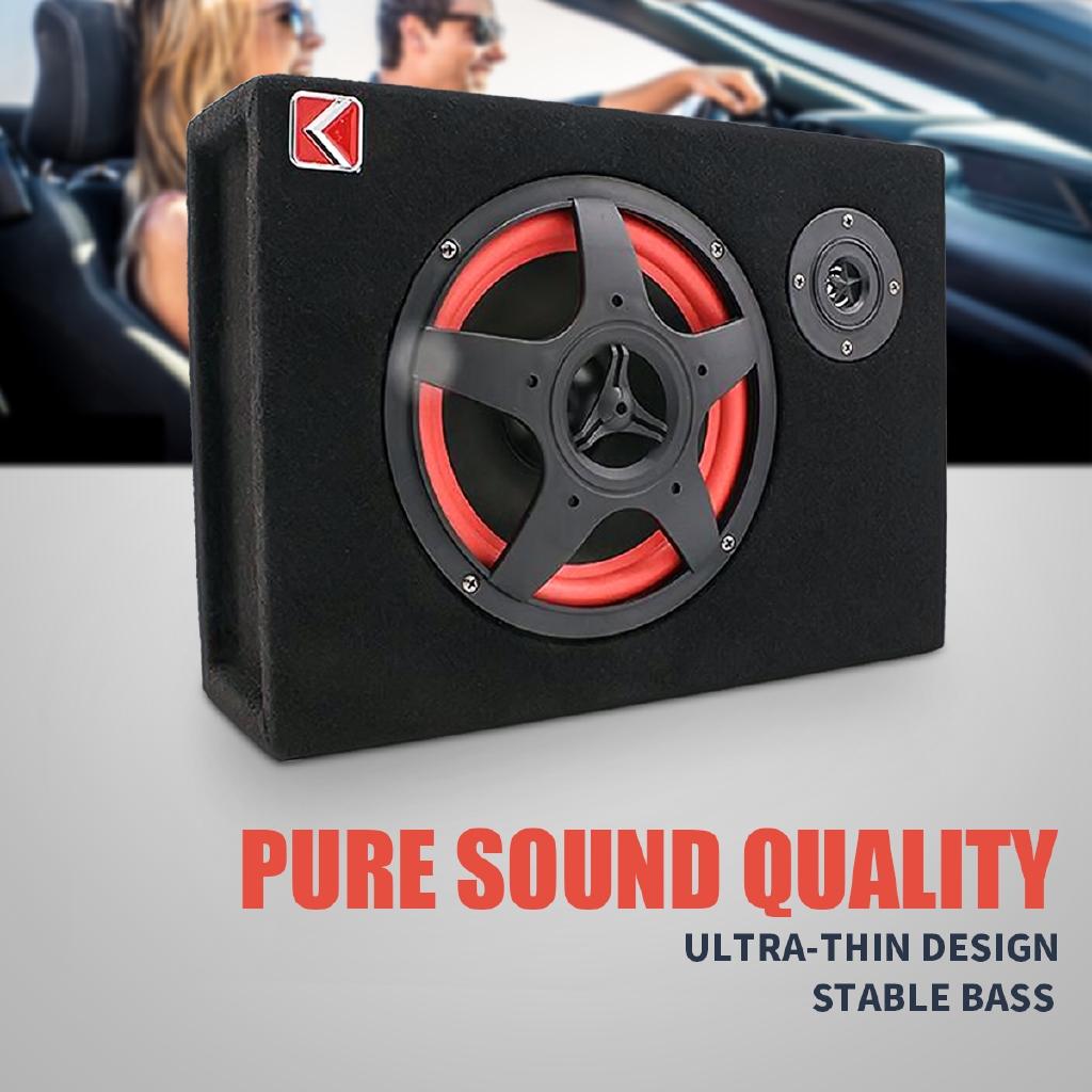 Subwoofer attivo per auto sotto il sedile da 6 pollici 350 W Altoparlante subwoofer per auto alimentato audio stereo per bassi Subwoofer attivo