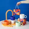Creative Ins Style Coffee Mugs with Spoons, High Appearance Level Mugs, Housewarming Gift Box