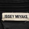 ISSEY MIYAKE 90s Made in Japan Old Stand collar Pleated Jacket M black Women Used