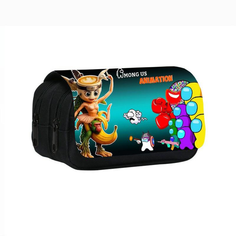 Tung Tung Tung Sahur Game Character Print Student Bag Stationery