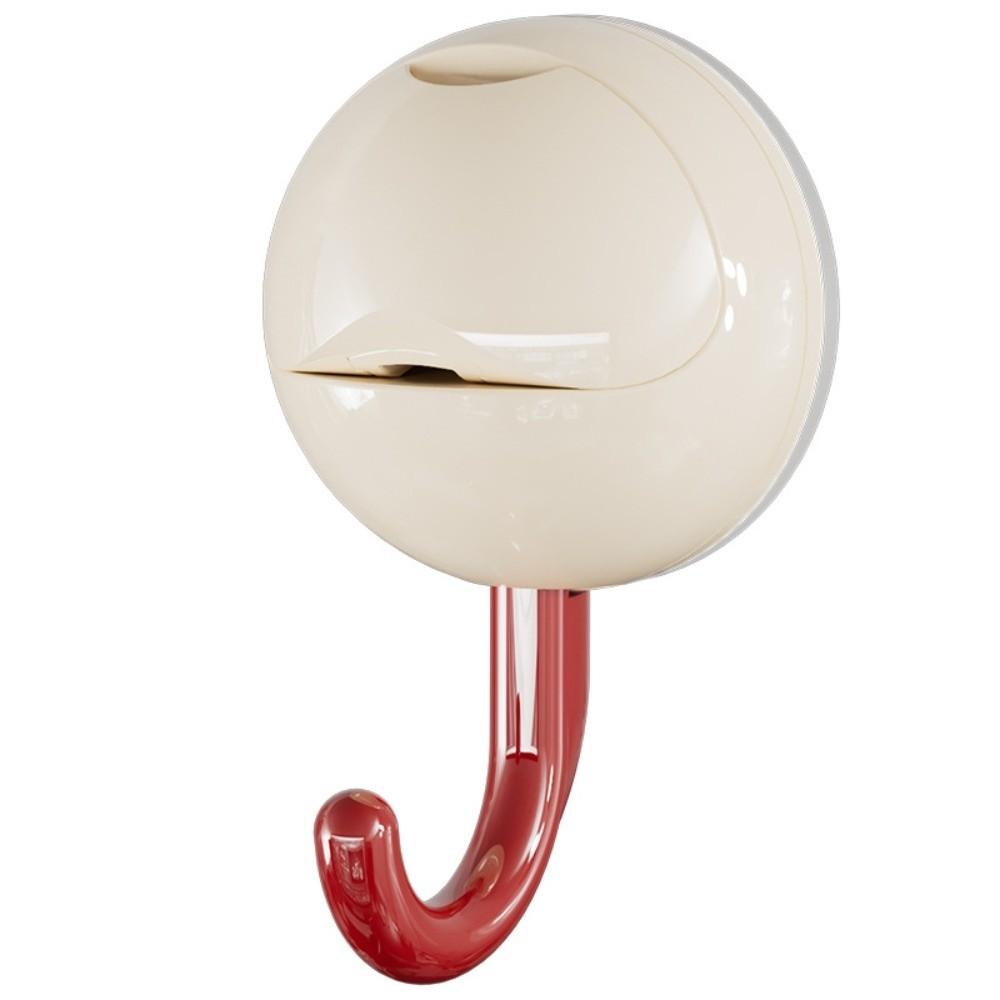 Round Head Suction Cup Hooks Plastic Kitchen Storage Hooks Wall Towel Hooks  Bathroom