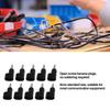 10PcsCelsiusSet 4mm Solderless Banana Plug Stackable Open Screw 30V AC‑60V   Maximum 24A for Electronics Industrial Equipment