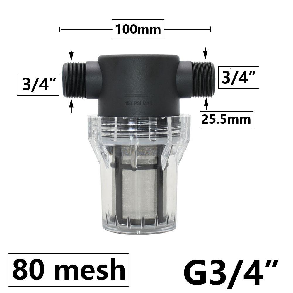 1/2 3/4 1 1.2 1.5 2 Inch Thread Tube Filter 80 120 200 Mesh Filter Joint Garden Hose Connector Aquarium Pump Metal Net Str