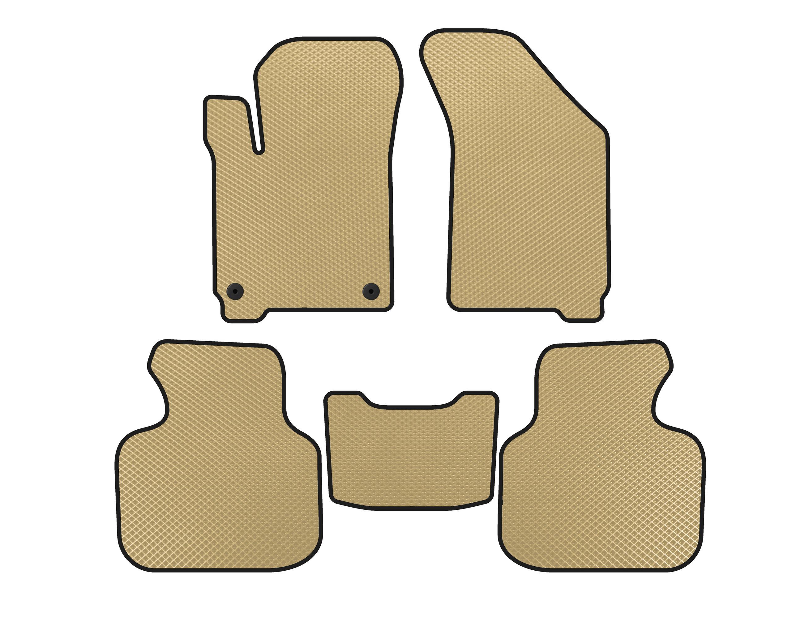 

EVA mats (2011-2020, 7-seater, Beige) for Dodge Journey 2008-