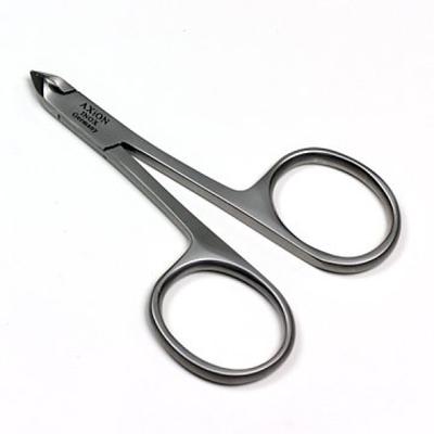 AXiON Stainless Steel Snip Snip from Germany Scissor-Style Cuticle/Hangar (Smoke Finish) Solingen, #slg008858fba