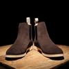 Mode Britischer Stil Herren Echt Wildleder Chelsea Boots High-Top Businessschuhe Mode Warm Winter Herren Reitstiefel Schuhe für Herren