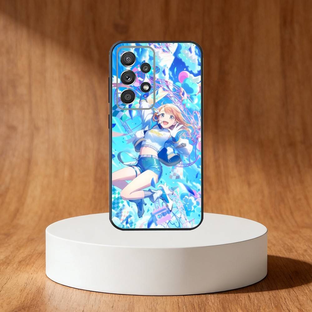 Cute Project SEKAI Phone Case For Samsung S25,S24,S21,S22,S23,S30,Ultra,S20,Plus,Fe,Note,10,9,5G Black Cover