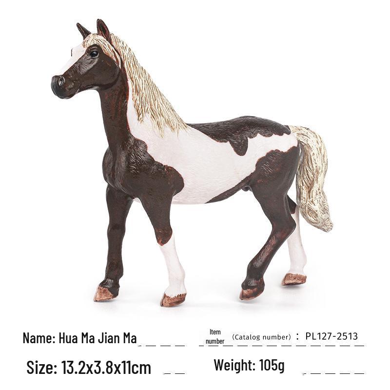Wildpferd & Pferd Figurenset für das kognitive Spiel von Kindern