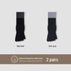 Unisex Autumn Split-Toe Over-the-Knee Socks: Solid Color, Non-Slip, Odor-Resistant, Antibacterial, Breathable, Versatile Casual Wear