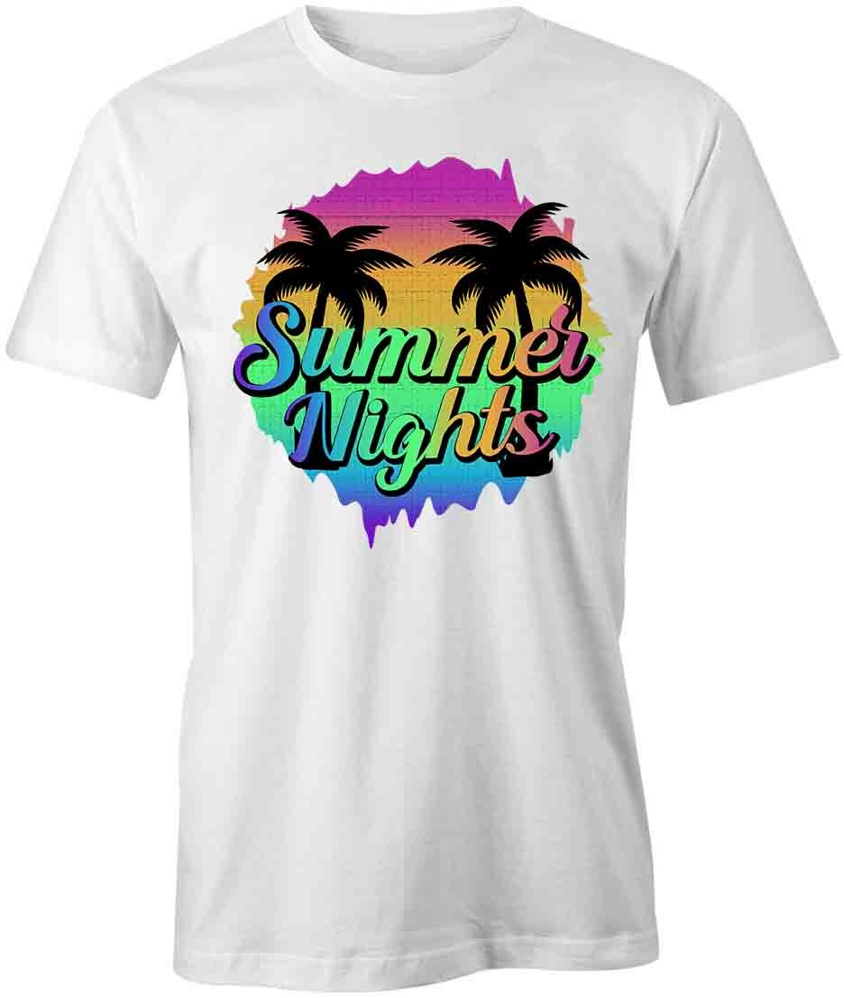 SUMMER NIGHTS TShirt Tee Short-Sleeved Cotton CLOTHING QUOTE S1WCA152 XXXL