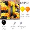Worker Theme Yellow Orange Balloons Garland Kit Black Balloon Arch Birthday Party Baby Shower Graduation Home Party Decoration
