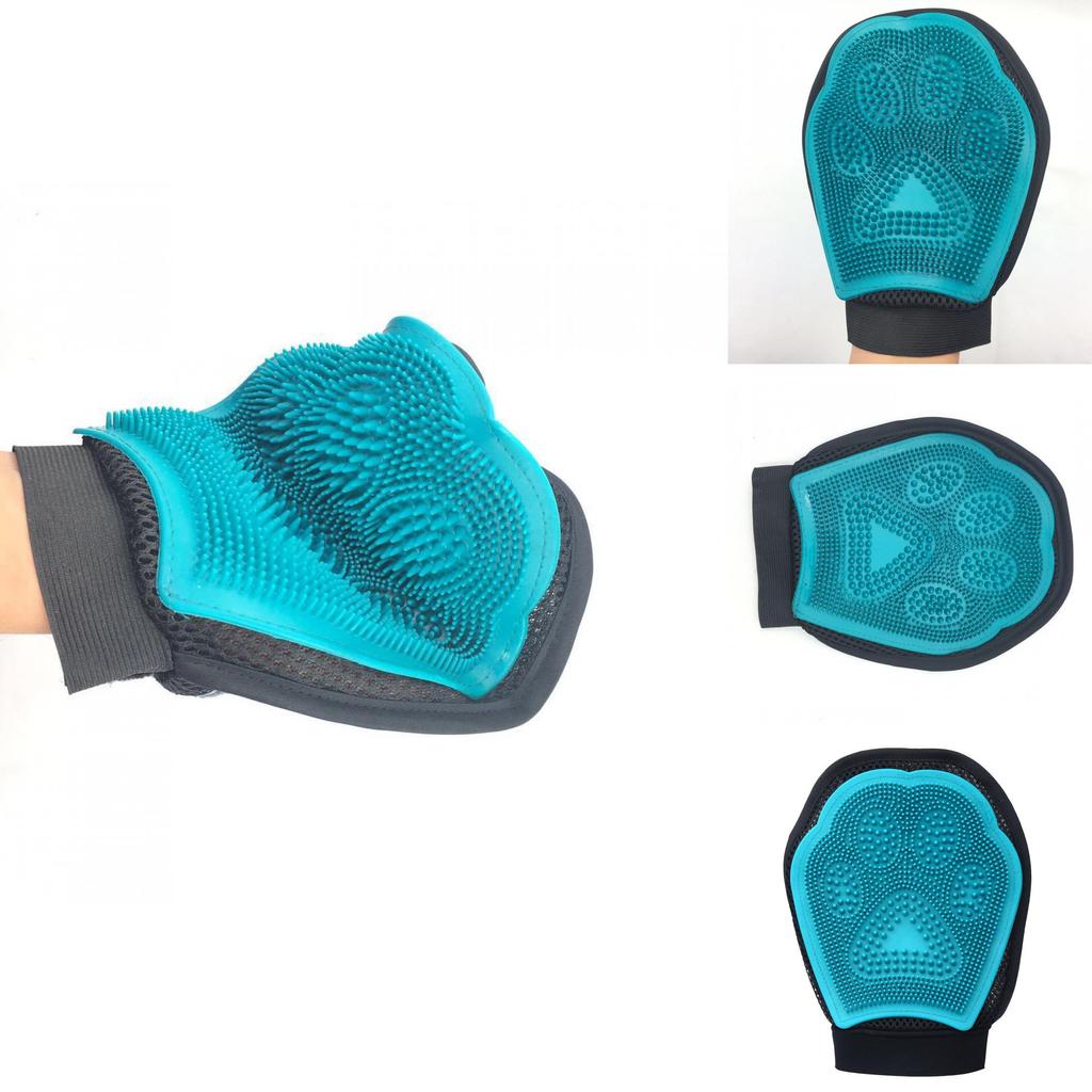 Doppelseitiger Haustierbürstenhandschuh mit Premium-Materialien für gründliche Fellpflege