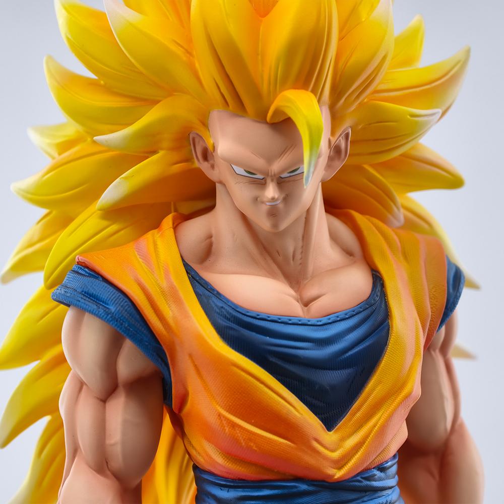 Jt Statue Dragon Ball Z Son Goku Figure Super Saiyan 3 Goku Action Figures Collection Model Toys Gift