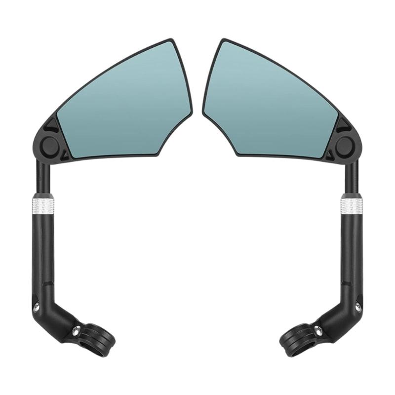 1 Pezzo Specchietto Retrovisore per Bicicletta Specchietto Retrovisore Grandangolare a 360 Gradi per Ciclismo su Strada e Mountain Bike Altezza Regolabile