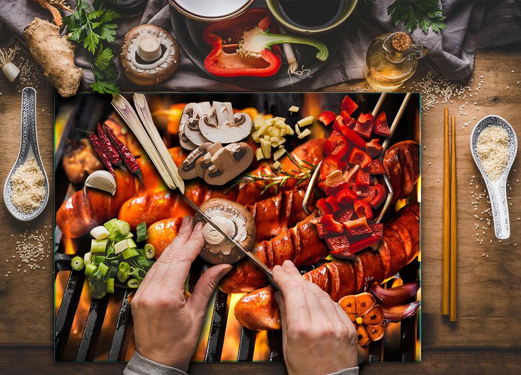 Szklana Deska Do Krojenia Hartowana 30X22 Grill