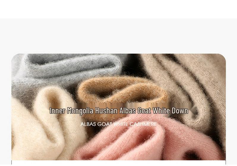 Women's High Neck Loose Fit 100% Pure Cashmere Sweater - Warm Knit Pullover
