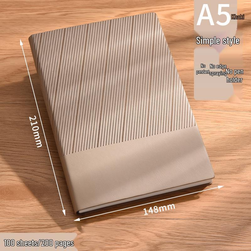 A5 Thickened Custom Leather Notebook: High-Value Business Diary with Optional Logo Printing