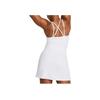 Under Armour UA Meridian Solid Color Midi Slim Fit Sleeveless Dress Women Dresses White 1383666-100