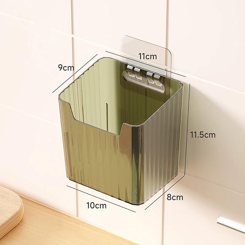 Wall-Mounted Storage Box Space-Saving Punch Free Plastic Corner Shower Shelf Kitchen Scallion Ginger Garlic Storage Container