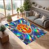 Tappeto in Flanella Stampato Manchester United Antiscivolo Morbido Poliestere Tappeto per Pavimento Tappetino Decorativo per Interni per Camera da Letto Soggiorno Divano