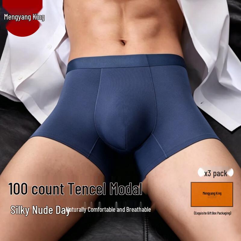Mengyangwang Men s Seamless Modal Boxer Briefs 4XL