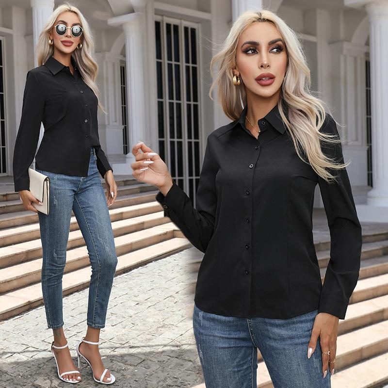 New Women's Fashion Casual Long Sleeve Cardigan Button Up Shirt Top Women