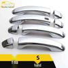 ZS Bright Strip Electroplated Door Handle Armrest Buckle Decoration Sticker for Car Exterior
