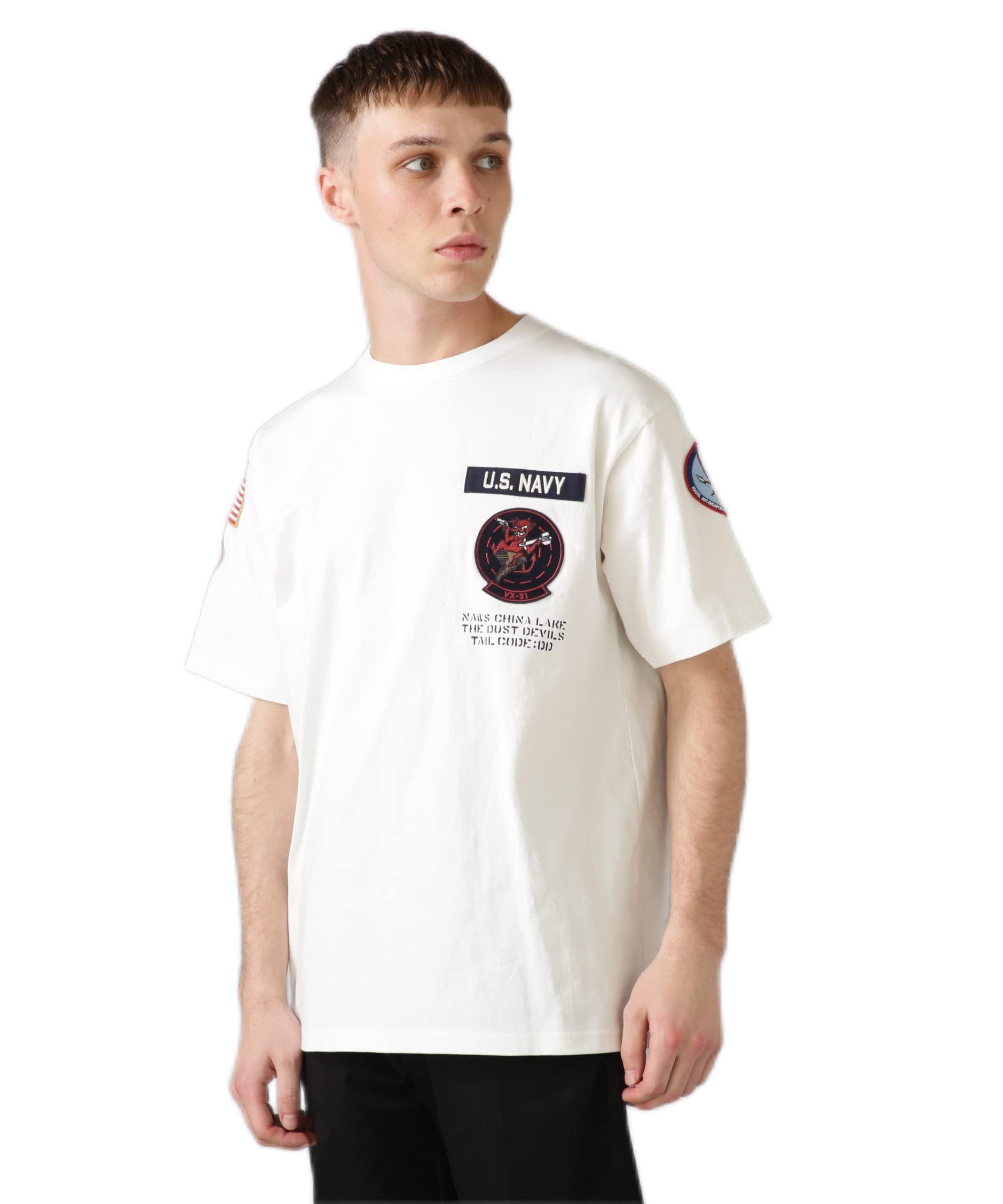 

Avirex Short Sleeve Squad Patch Dust Size T-Shirt Devils, Men s, 2XL, 030, White, 783-3134046