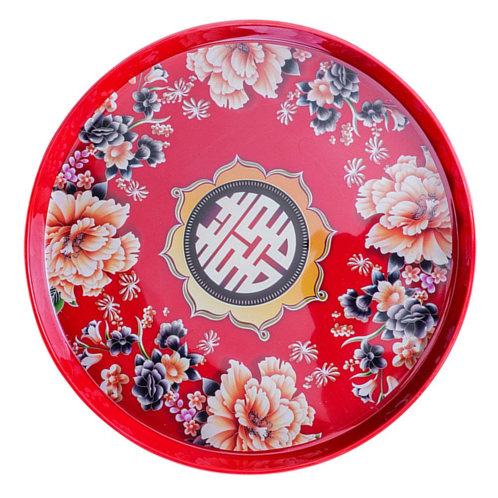 Hochwertiges Material Praktische Aufbewahrung Küche Schlafzimmer Süßigkeitenteller Chinesischer Stil Snack Party Servierplatten