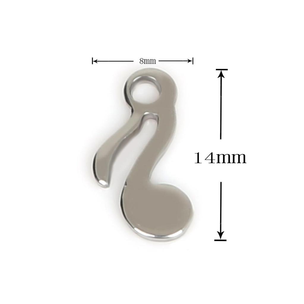 50Pcs Geometric Pendant Stainless Steel Charms For Women Kids Necklace Bracelet DIY Jewelry Making Accessories