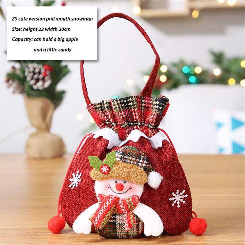 2025 Christmas Candy Bags Red Candy Boots Christmas Bags For Sweets Santa Gift Bag New Year Party Home Christmas Decoration